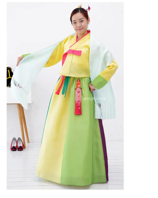 노랑·연두 치마와 옥색 저고리의 스타일 한복